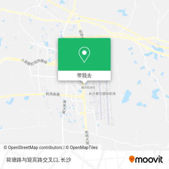 荷塘路与迎宾路交叉口地图