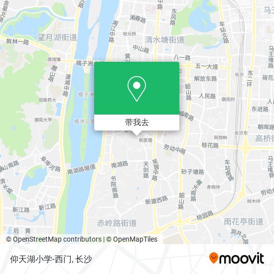 仰天湖小学-西门地图