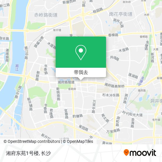 湘府东苑1号楼地图