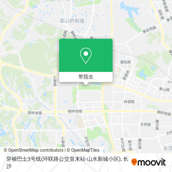 穿梭巴士3号线(环联路公交首末站-山水新城小区)地图