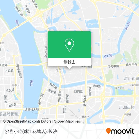 沙县小吃(珠江花城店)地图