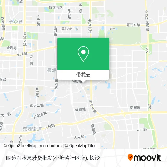 眼镜哥水果炒货批发(小塘路社区店)地图