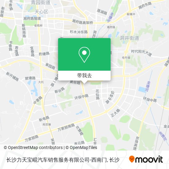 长沙力天宝崐汽车销售服务有限公司-西南门地图