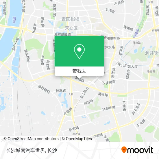 长沙城南汽车世界地图