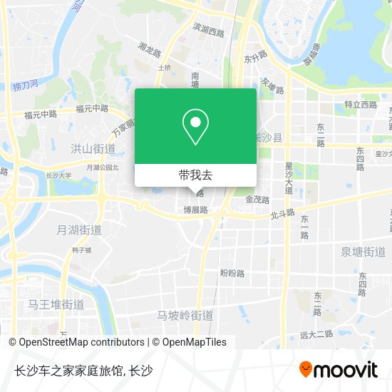长沙车之家家庭旅馆地图