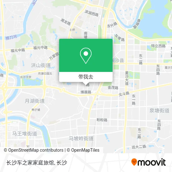 长沙车之家家庭旅馆地图
