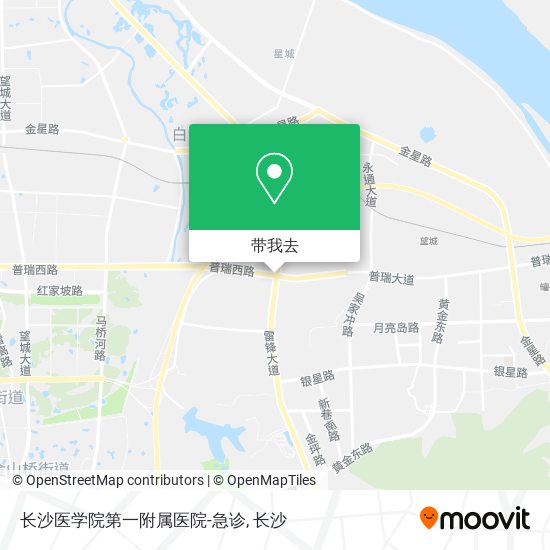 长沙医学院第一附属医院-急诊地图