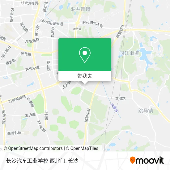 长沙汽车工业学校-西北门地图