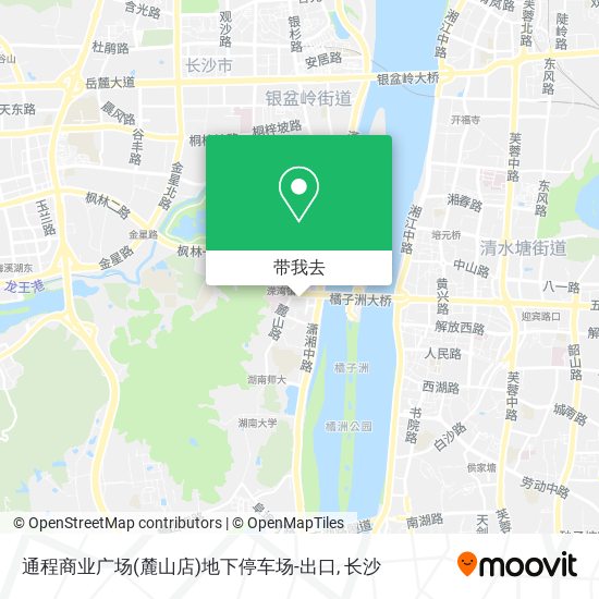 通程商业广场(麓山店)地下停车场-出口地图