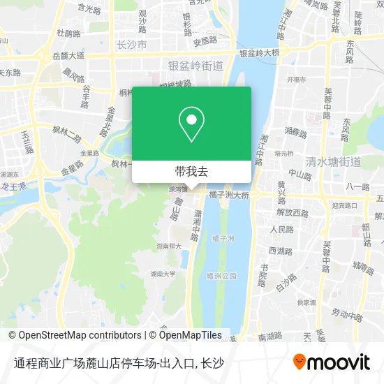 通程商业广场麓山店停车场-出入口地图