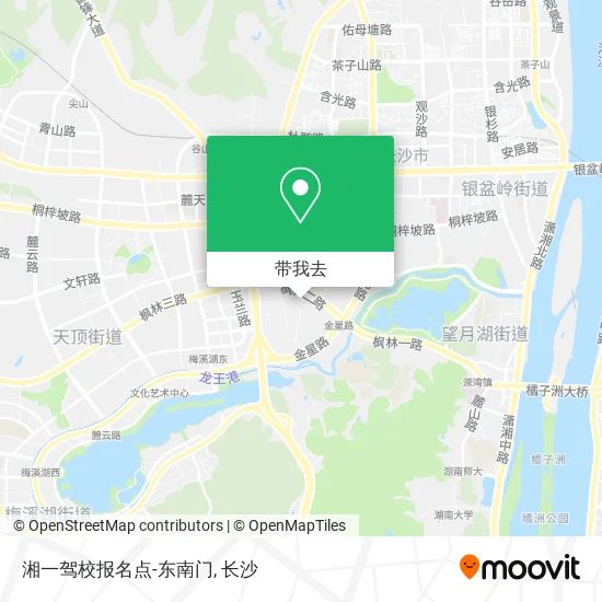 湘一驾校报名点-东南门地图