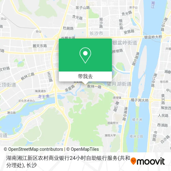 湖南湘江新区农村商业银行24小时自助银行服务(共和分理处)地图