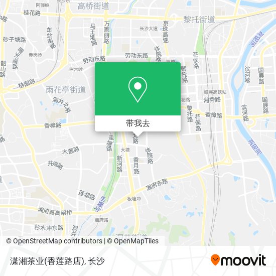 潇湘茶业(香莲路店)地图