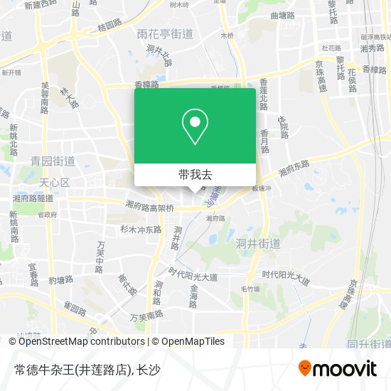 常德牛杂王(井莲路店)地图