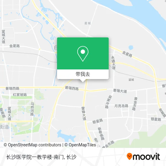 长沙医学院一教学楼-南门地图