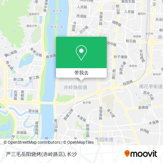严三毛岳阳烧烤(赤岭路店)地图