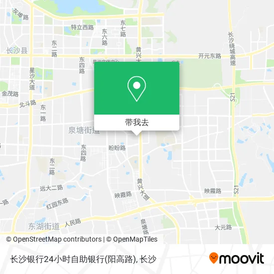 长沙银行24小时自助银行(阳高路)地图