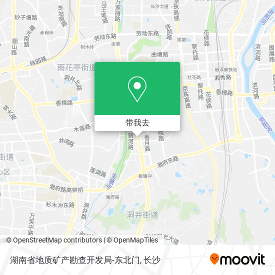 湖南省地质矿产勘查开发局-东北门地图