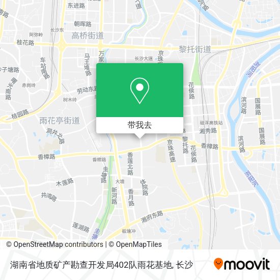 湖南省地质矿产勘查开发局402队雨花基地地图