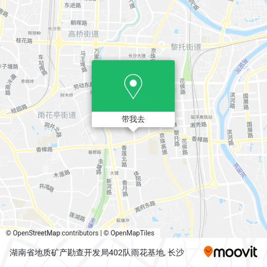 湖南省地质矿产勘查开发局402队雨花基地地图
