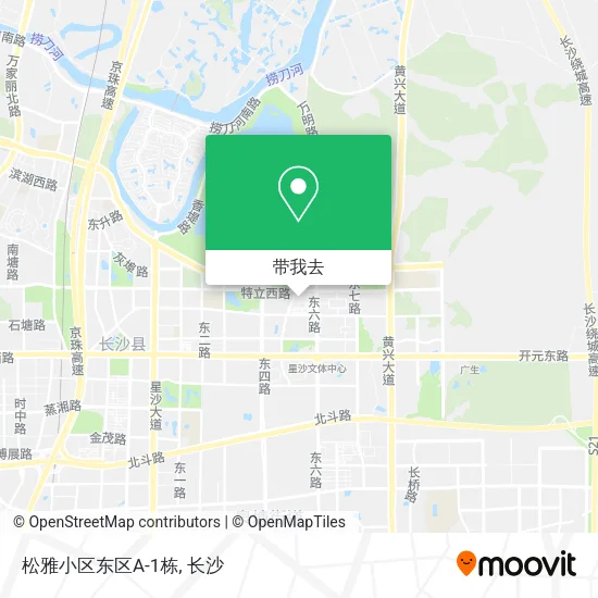 松雅小区东区A-1栋地图