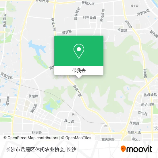 长沙市岳麓区休闲农业协会地图