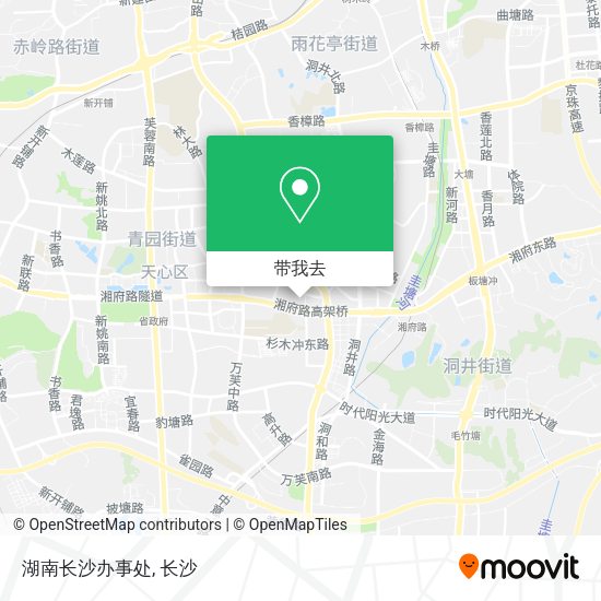 湖南长沙办事处地图