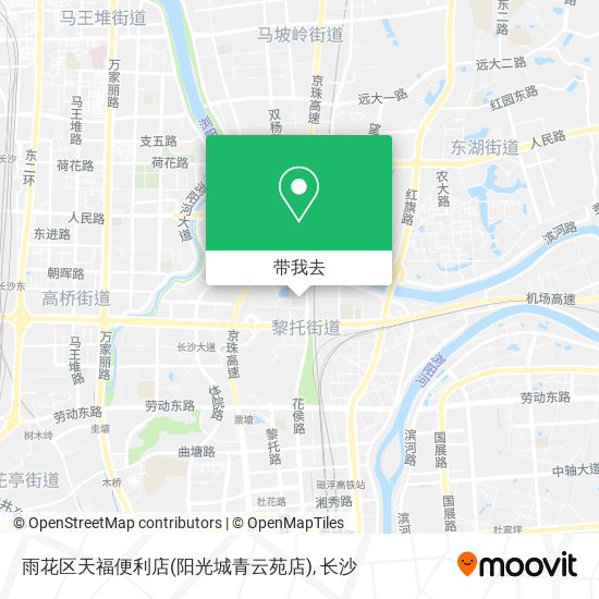 雨花区天福便利店(阳光城青云苑店)地图