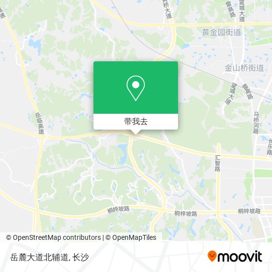 岳麓大道北辅道地图