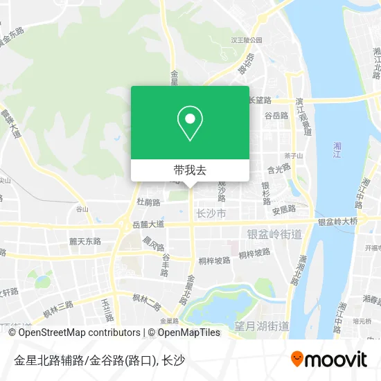 金星北路辅路/金谷路(路口)地图