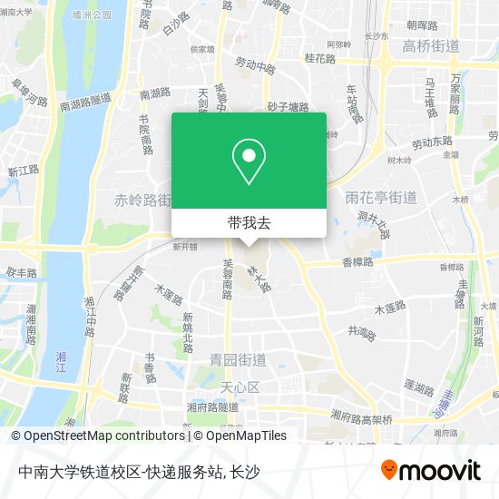 中南大学铁道校区-快递服务站地图