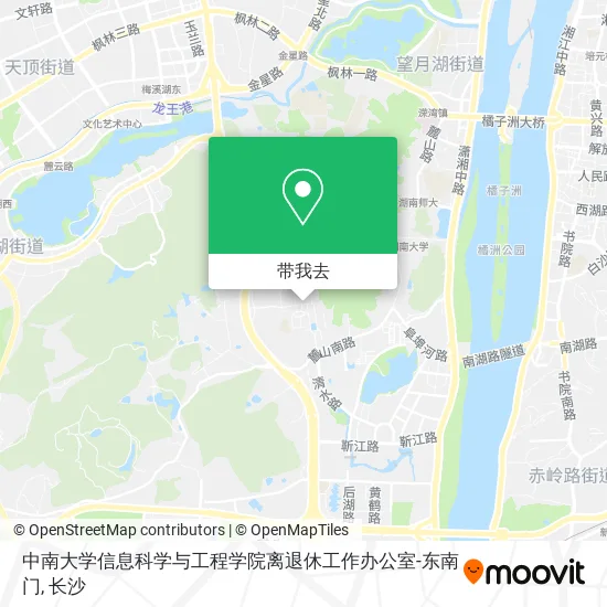 中南大学信息科学与工程学院离退休工作办公室-东南门地图