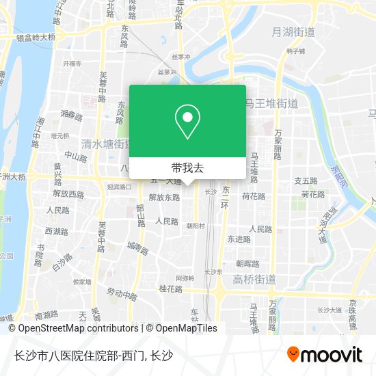 长沙市八医院住院部-西门地图