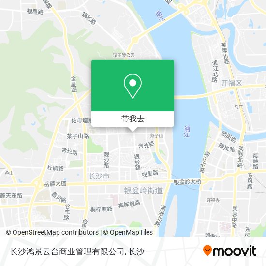 长沙鸿景云台商业管理有限公司地图