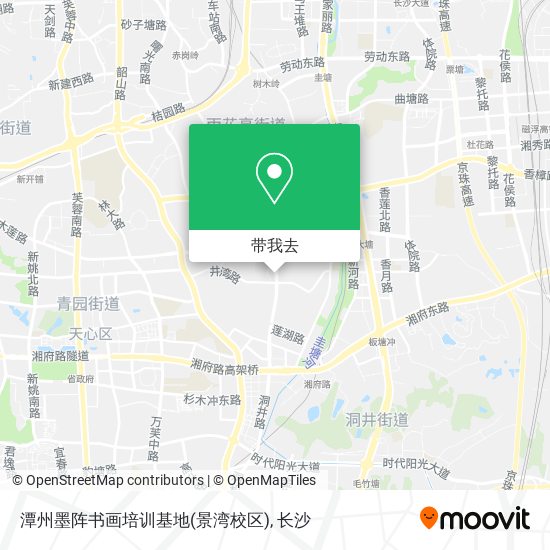 潭州墨阵书画培训基地(景湾校区)地图