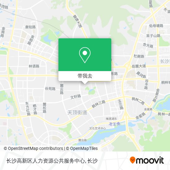 长沙高新区人力资源公共服务中心地图