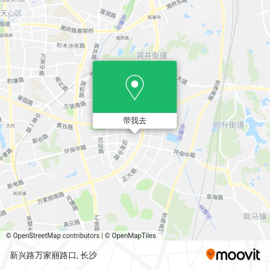 新兴路万家丽路口地图