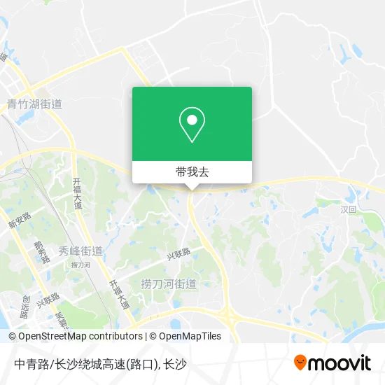 中青路/长沙绕城高速(路口)地图