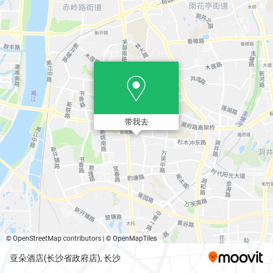 亚朵酒店(长沙省政府店)地图