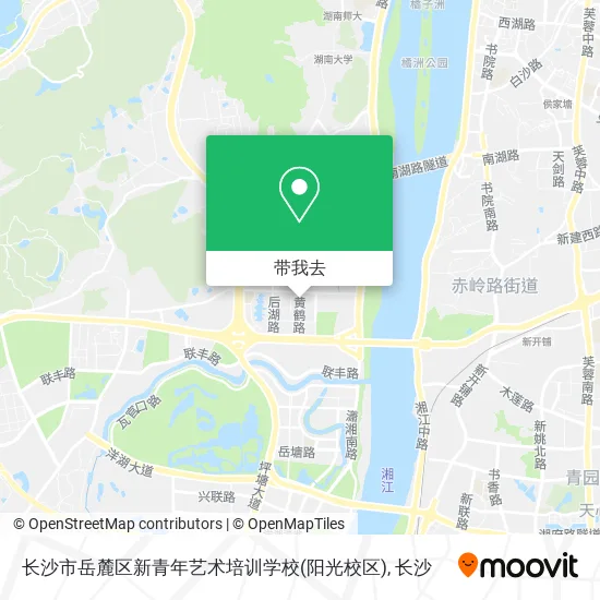 长沙市岳麓区新青年艺术培训学校(阳光校区)地图