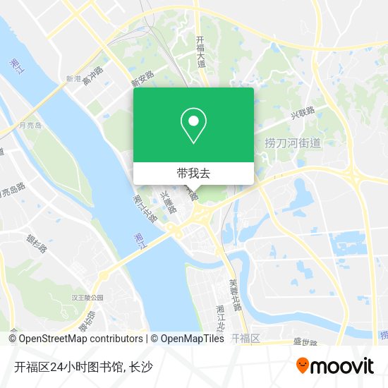 开福区24小时图书馆地图