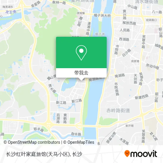 长沙红叶家庭旅馆(天马小区)地图