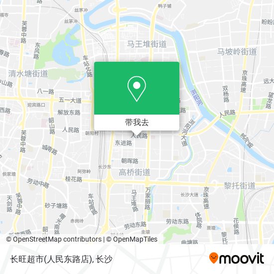 长旺超市(人民东路店)地图