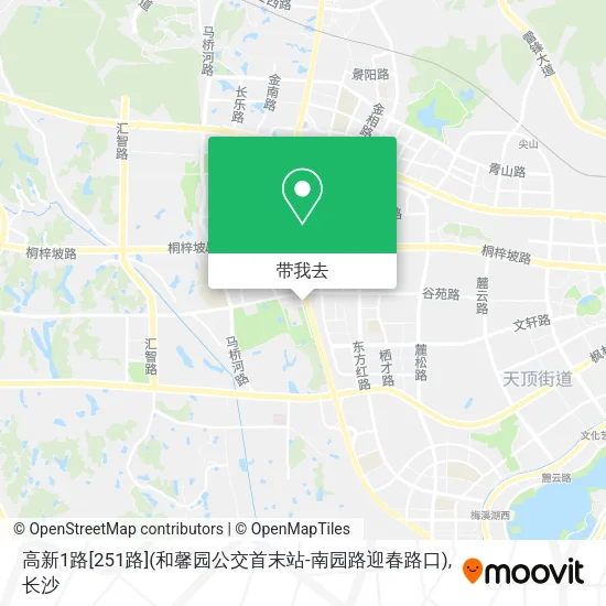 高新1路[251路](和馨园公交首末站-南园路迎春路口)地图