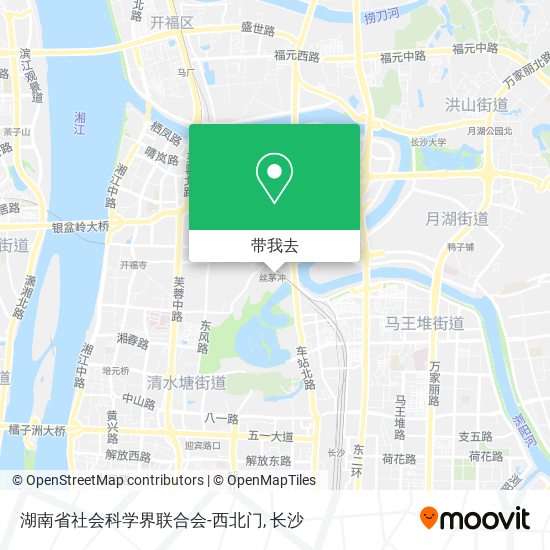 湖南省社会科学界联合会-西北门地图