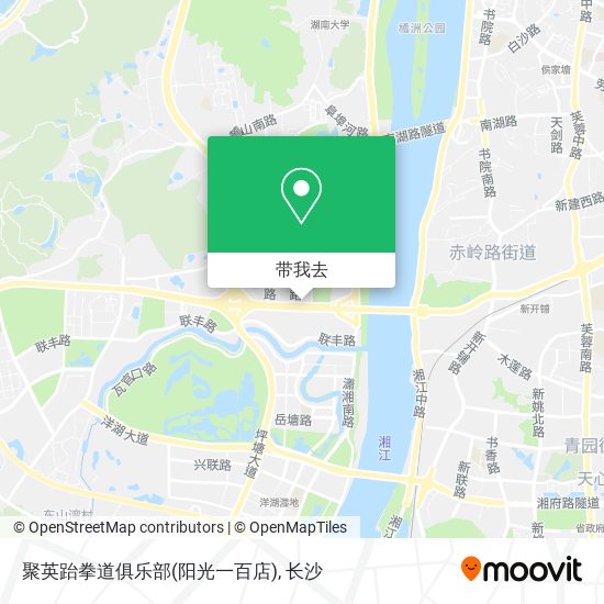 聚英跆拳道俱乐部(阳光一百店)地图