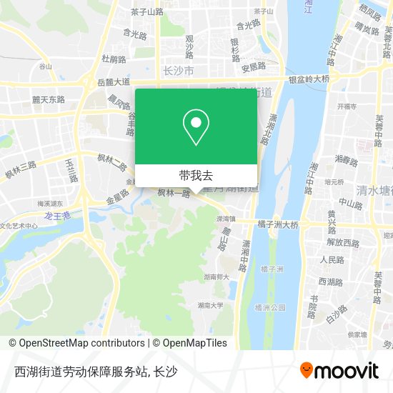 西湖街道劳动保障服务站地图