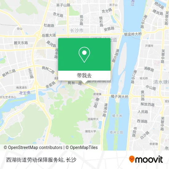 西湖街道劳动保障服务站地图