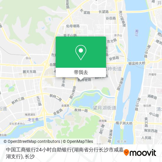 中国工商银行24小时自助银行(湖南省分行长沙市咸嘉湖支行)地图