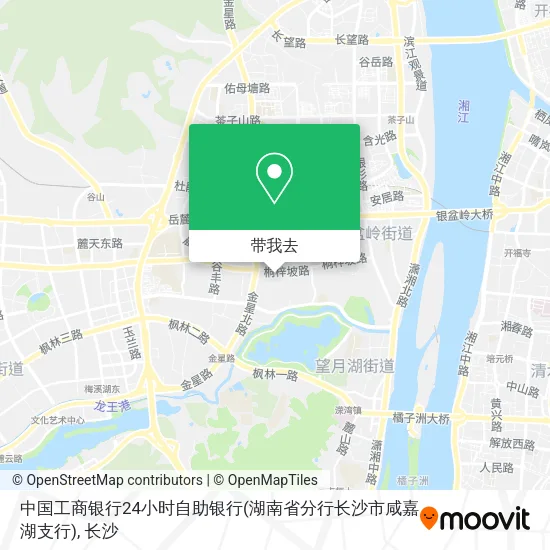中国工商银行24小时自助银行(湖南省分行长沙市咸嘉湖支行)地图